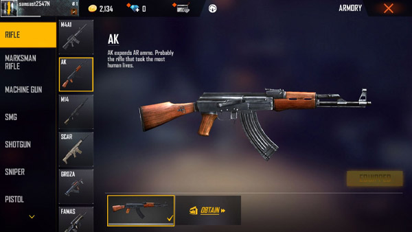 11 Senjata AR FF Terbaik Andalan Pro Player! 8 Ak