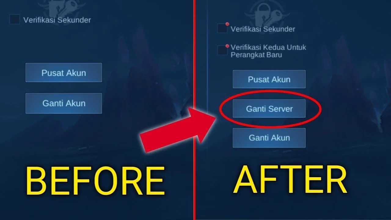 Cara ganti server ml dengan mudah