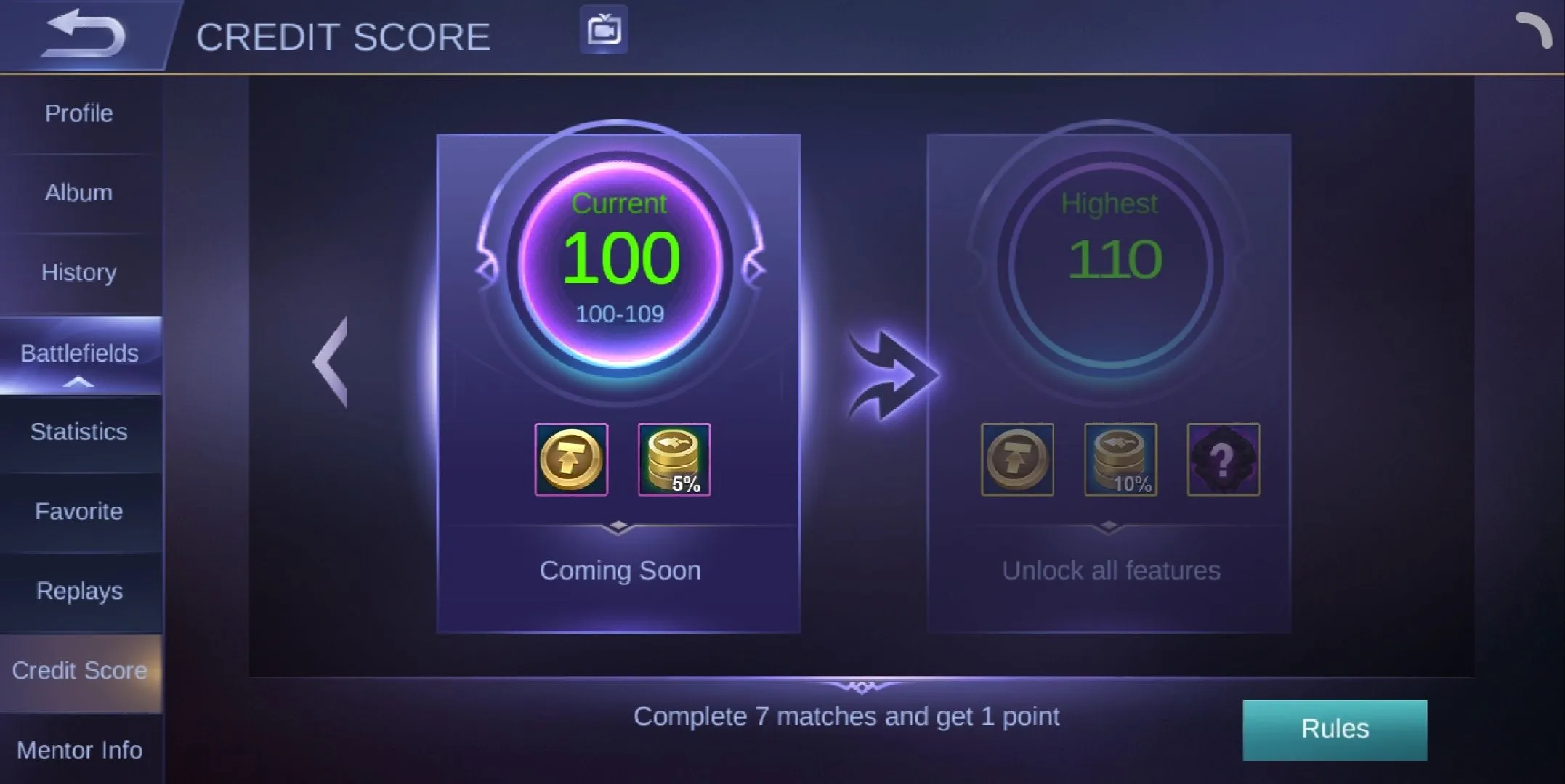 Cara menaikkan kredit skor ml mobile legends dengan mudah