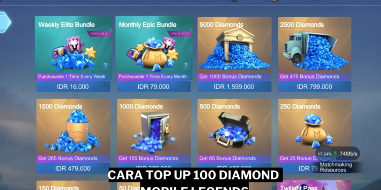 Cara top up 100 diamond ml dengan mudah dan cepat! Gamedaim