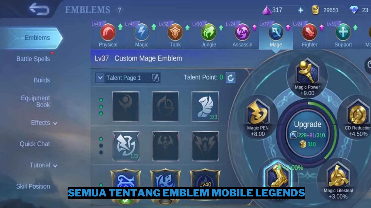 Daftar dan Fungsi Emblem di Mobile Legends Lengkap 1 Daftar Dan Fungsi Emblem Di Mobile Legends Lengkap Gamedaim