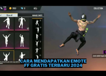 Cara mendapatkan emote ff gratis terbaru 2024