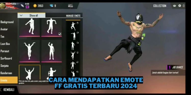 Cara mendapatkan emote ff gratis terbaru 2024