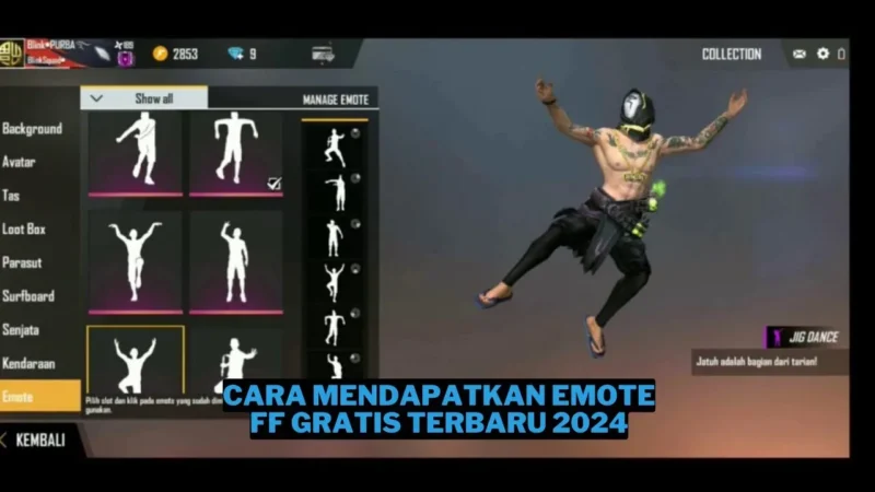 Cara Mendapatkan Emote FF Gratis Terbaru 2024