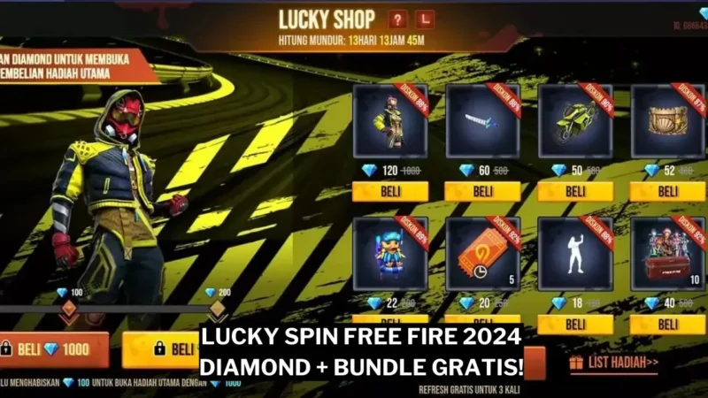 Lucky Spin Free Fire Dapatkan Diamond, Skin Dan Bundle Gratis Gamedaim