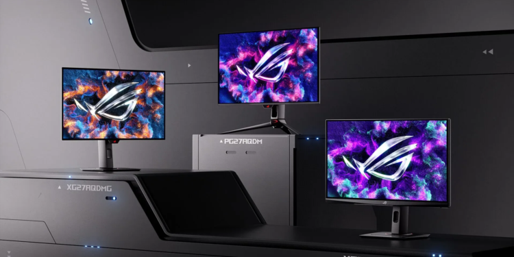 Rog strix oled xg27aqdmg, rog strix xg27ucg, rog swift oled pg27aqdm group 16x9 clean