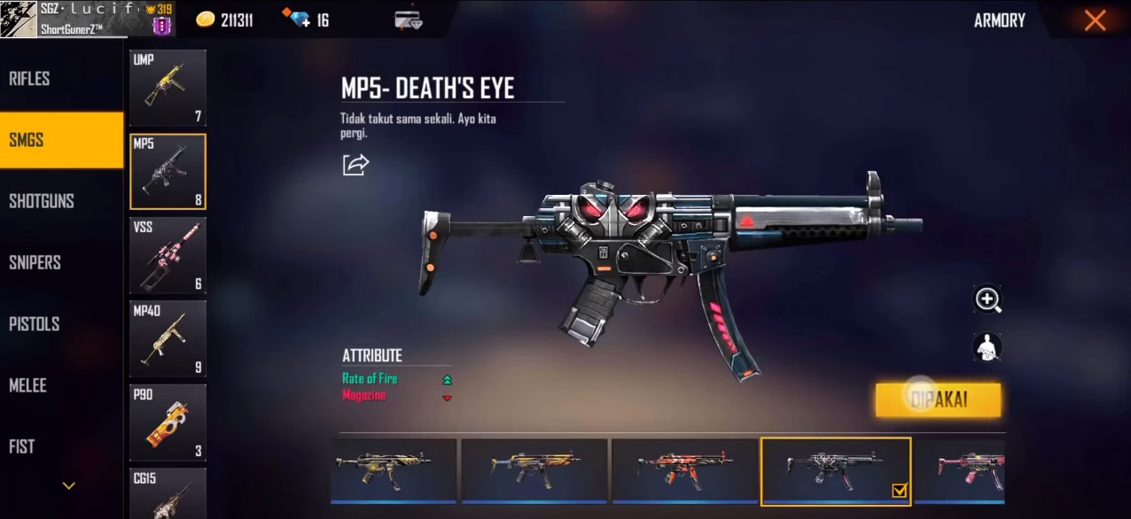Sensitivitas FF Auto Headshot Semua Senjata Terbaru 2025 5 Sensitivitas Ff Auto Headshot Semua Senjata Terbaru 2024 Sub Machine Gun