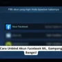 Cara unbind akun facebook ml, gampang banget!