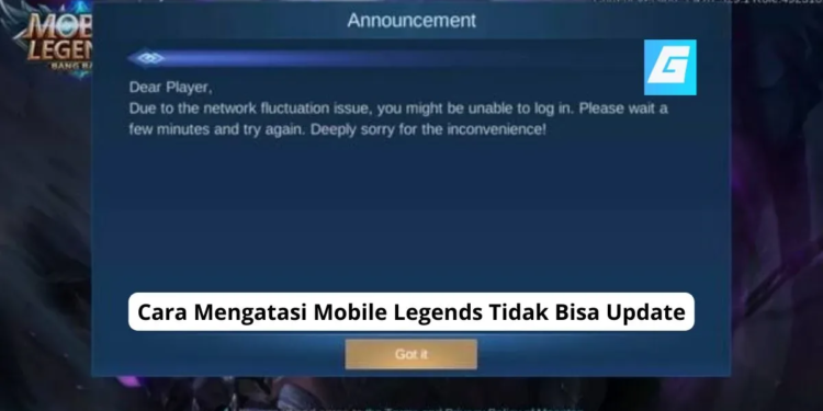 Cara mengatasi mobile legends tidak bisa update