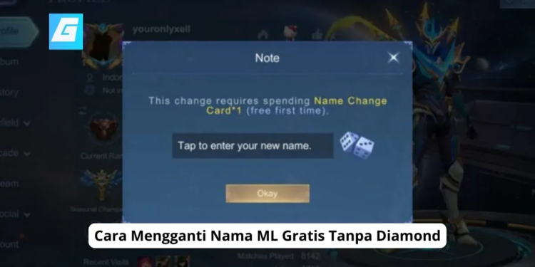 Cara mengganti nama ml gratis tanpa diamond