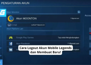 Cara logout akun mobile legends dan membuat baru!