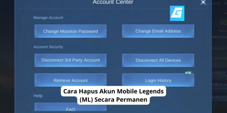 Cara hapus akun mobile legends (ml) secara permanen