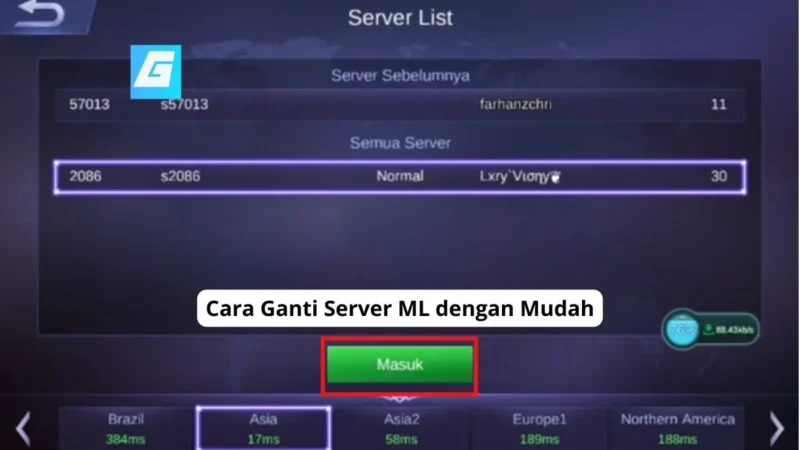 Cara Ganti Server ML dengan Mudah