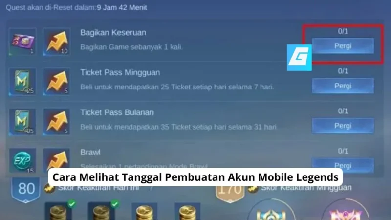 Cara Melihat Tanggal Pembuatan Akun Mobile Legends