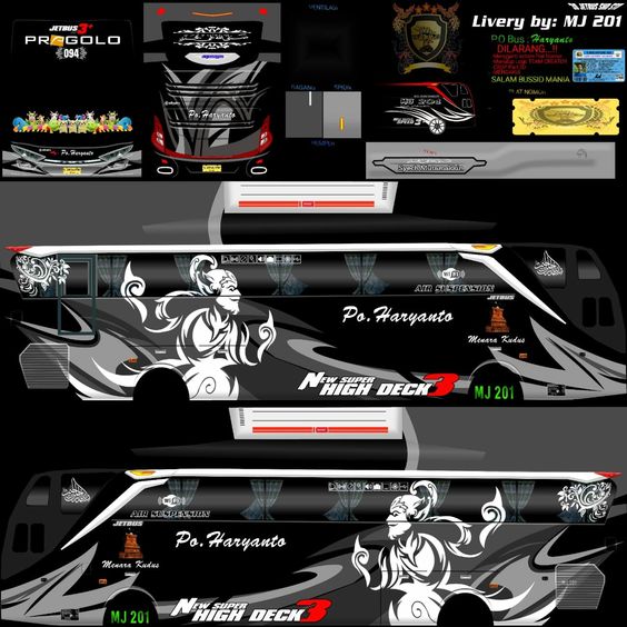 Stiker Bus Simulator Indonesia 1
