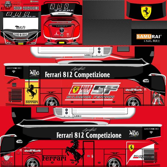 Bus Simulator Keren 3d Stiker 1