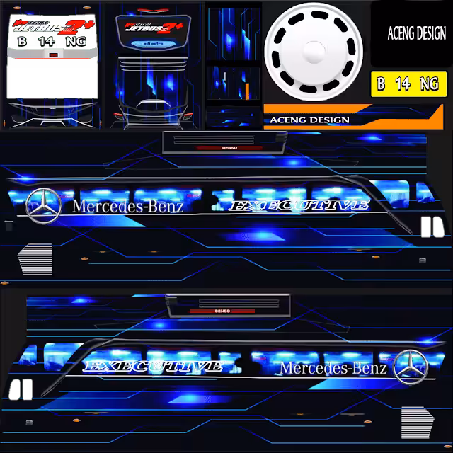 Stiker 3d Bus Simulator Keren 1
