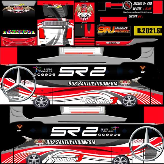 Stiker Bus Simulator Keren 3d Hd 1
