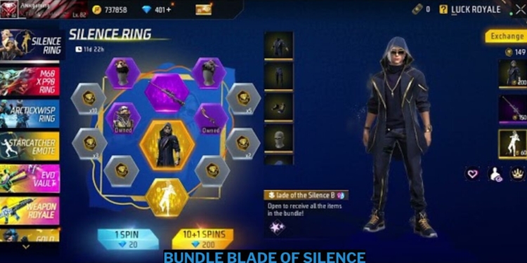 Cara mendapat bundle blade of silence token wheel free fire