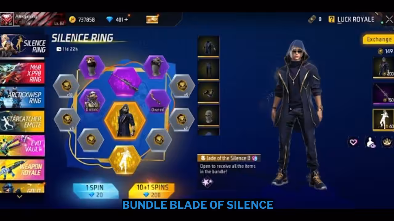 Cara Mendapat Bundle Blade of Silence Token Wheel Free Fire