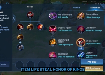 Item life steal honor of kings