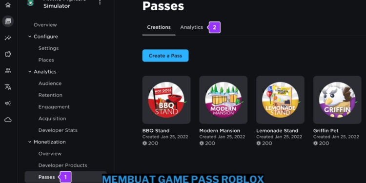 Cara membuat game pass roblox dengan mudah