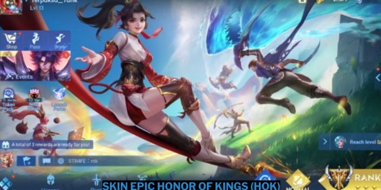 Cara mendapatkan skin epic gratis di honor of kings (hok)