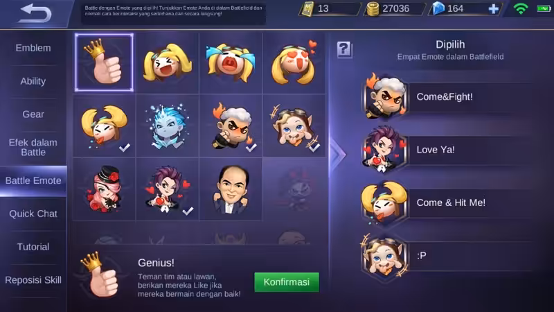 Battle Emote ML: Cara Mendapatkan dan Memasang 3 Cara Memasang Battle Emote Ml