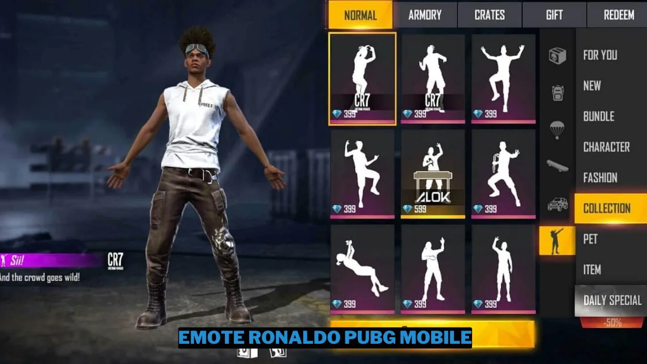 Cara mendapatkan emote ronaldo gratis di pubg mobile