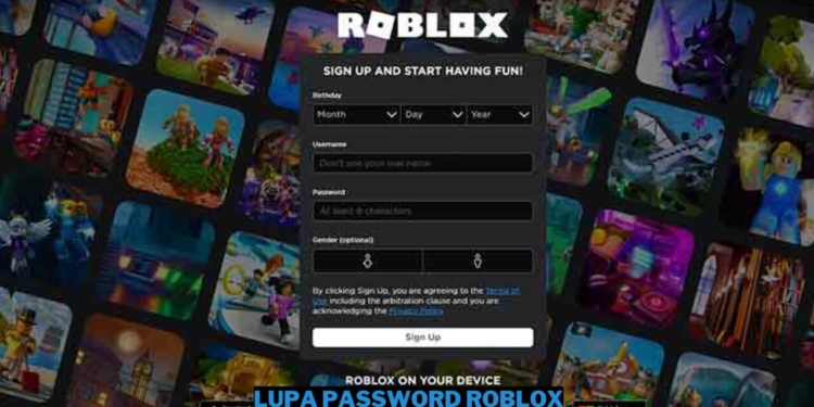 Cara mengatasi lupa password roblox