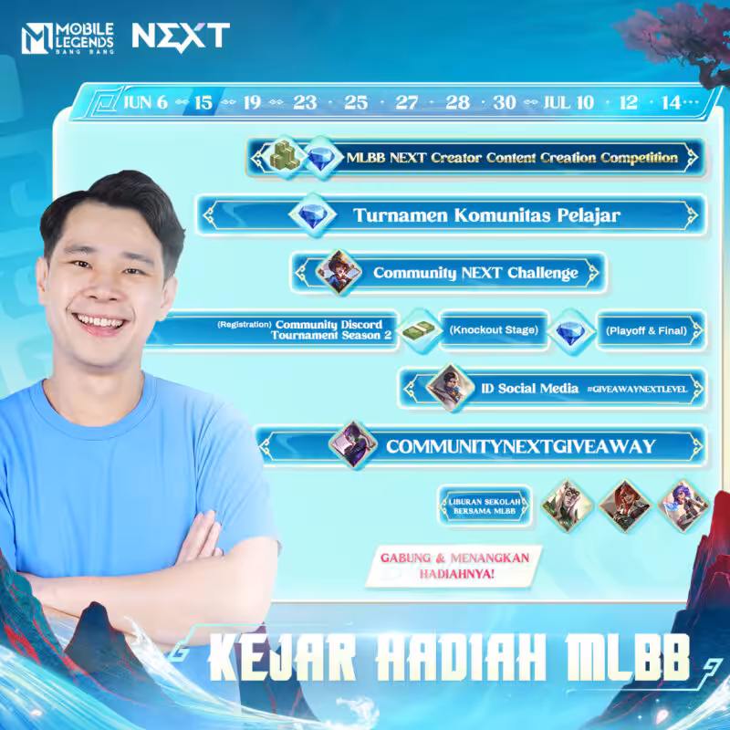 Mobile Legends Gelar Event Content Creator Berhadiah 1 Juta Dollar 13 Silde 2 Event Calendar 6 19