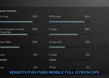 Sensitivitas pubg mobile full gyroscope terbaru 2024