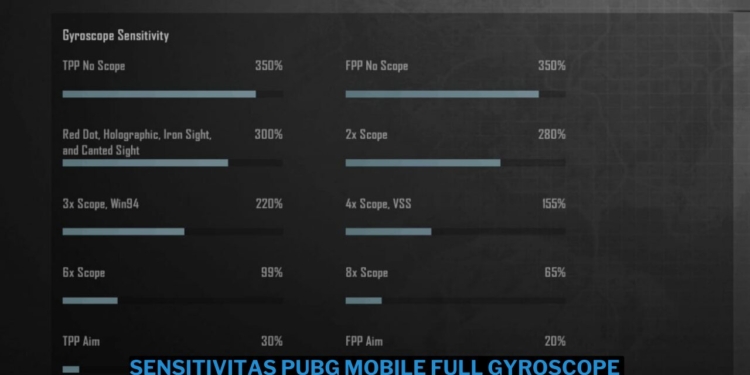 Sensitivitas pubg mobile full gyroscope terbaru 2024