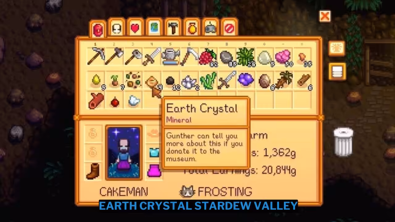 Cara Mendapatkan Earth Crystal Stardew Valley