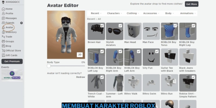 Cara membuat karakter roblox