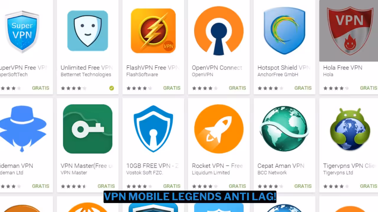 10 VPN Mobile Legends Terbaik Anti Lag!