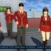 Karakter di game sakura school simulator