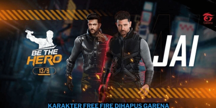 Karakter free fire yang dihapus oleh garena