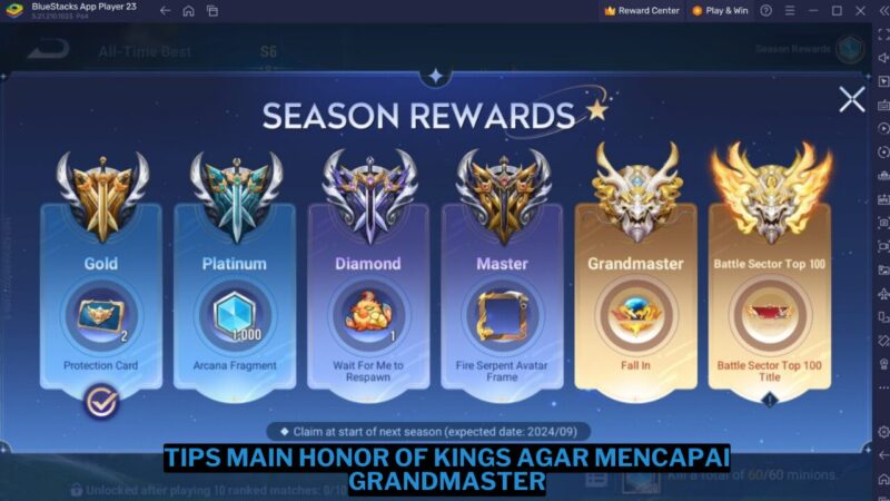 Tips Main Honor of Kings Agar Mencapai Grandmaster