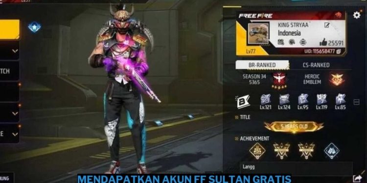 5 cara mendapatkan akun ff sultan gratis terbaru