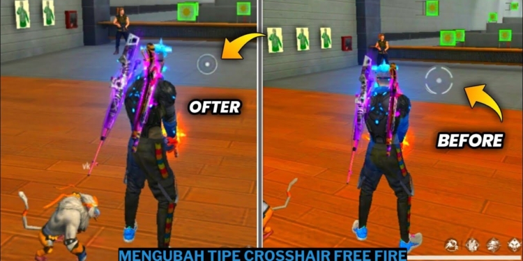 5 cara mengubah tipe crosshair free fire (ff)