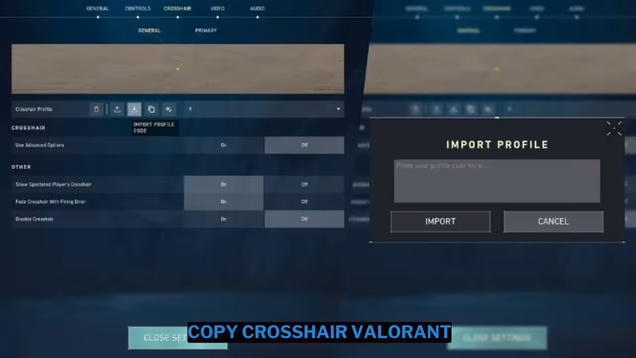 Copy Crosshair Valorant