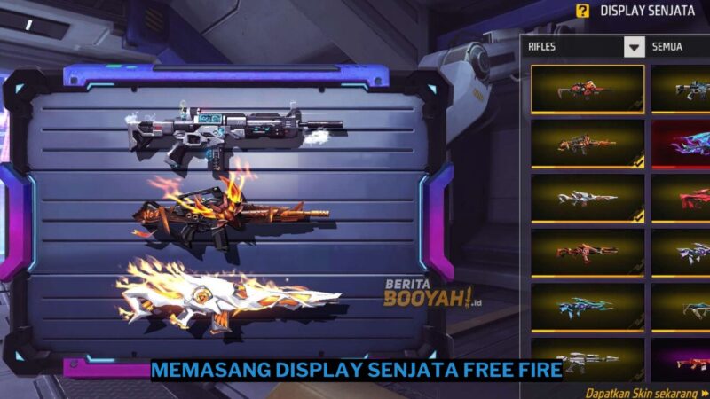 Cara Memasang Display Senjata Free Fire (FF)