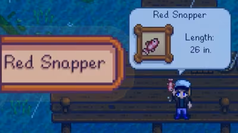 Cara Mendapatkan Red Snapper Stardew Valley