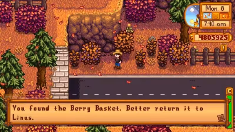 Cara Menemukan Blackberry Basket Milik Linus di Stardew Valley! 6 Cara Menemukan Blackberry Basket Milik Linus Di Stardew Valley