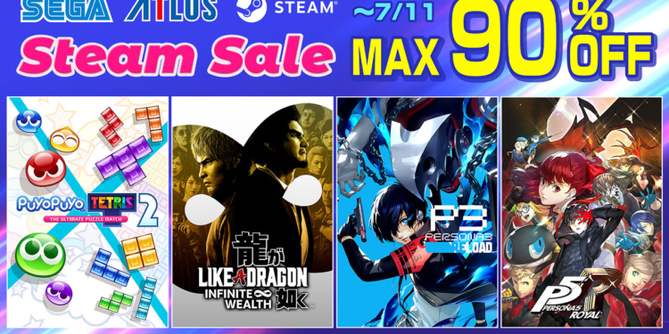 Game sega dan atlus diskon hingga 90% di steam summer sale 2024