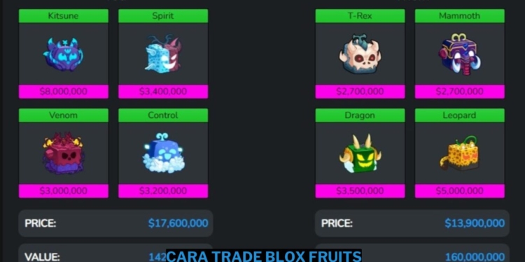 Cara trade blox fruits anti rugi!!