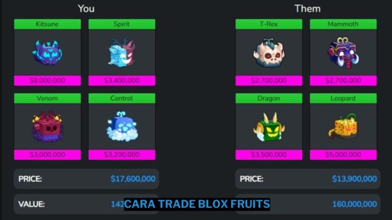 Cara Trade Blox Fruits Anti Rugi!!