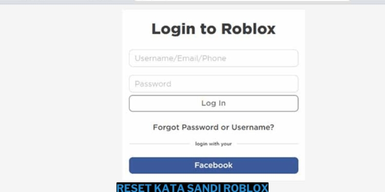 Cara reset kata sandi roblox mudah