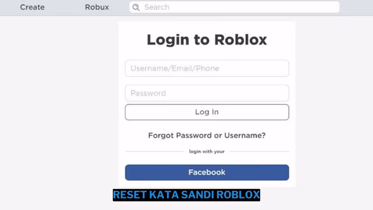 Cara Reset Kata Sandi Roblox Mudah